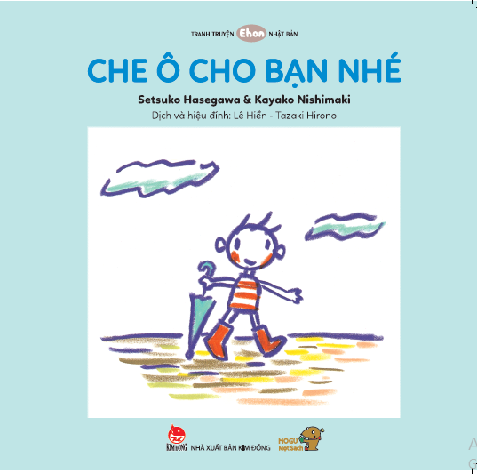 ehon - mọt sách mogu - che ô cho bạn nhé (từ 0 - 6 tuổi)