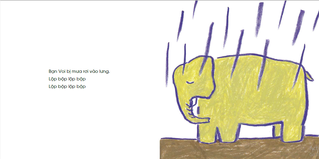 ehon - mọt sách mogu - che ô cho bạn nhé (từ 0 - 6 tuổi)