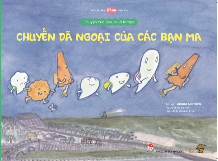 ehon - mọt sách mogu - chuyện của sakupi và taropo: chuyến dã ngoại của các bạn ma (từ 3 - 6 tuổi)