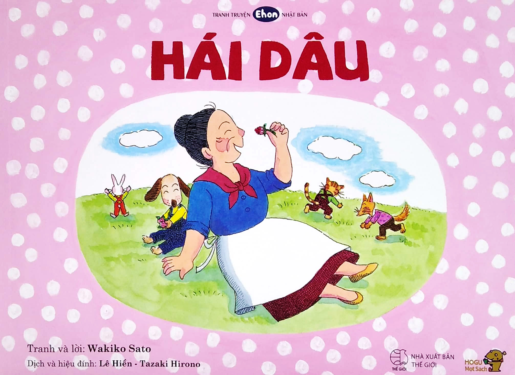 ehon - mọt sách mogu - hái dâu (từ 3 - 6 tuổi)
