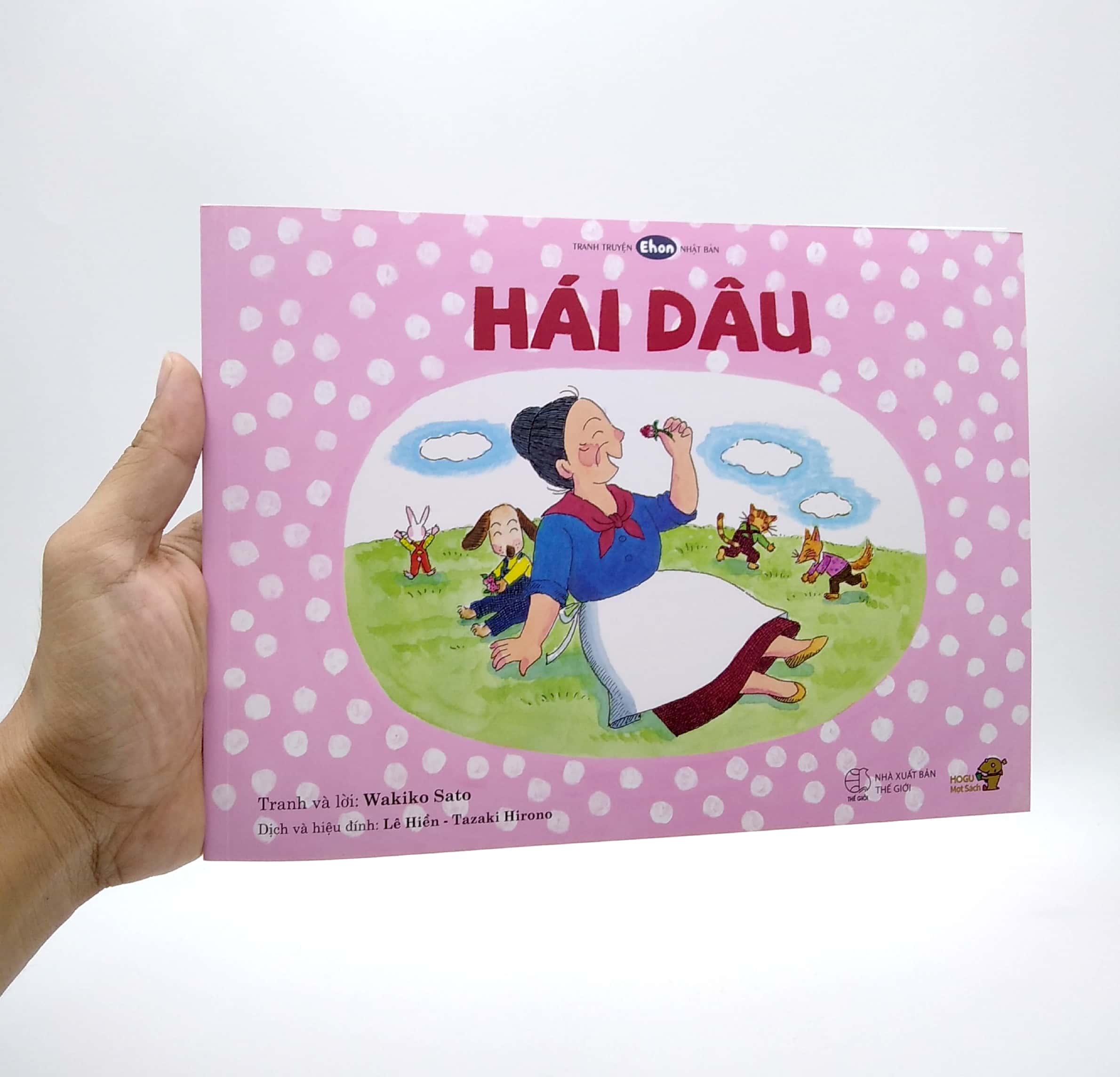 ehon - mọt sách mogu - hái dâu (từ 3 - 6 tuổi)