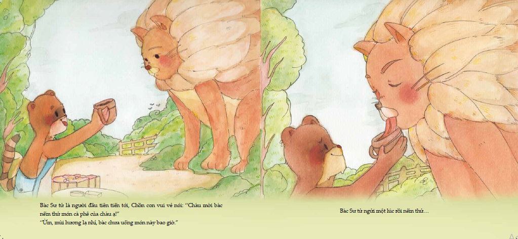 ehon - mọt sách mogu - mật ong và cà phê (từ 3 tuổi trở lên)