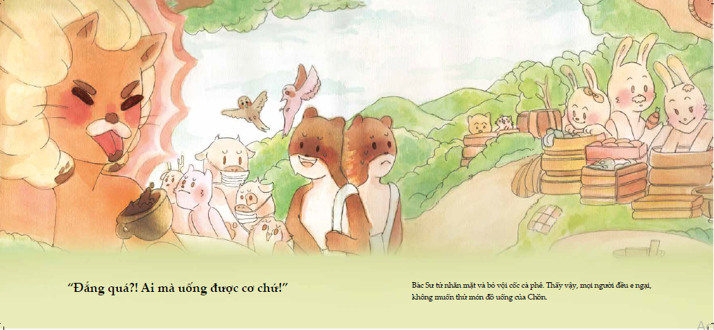 ehon - mọt sách mogu - mật ong và cà phê (từ 3 tuổi trở lên)