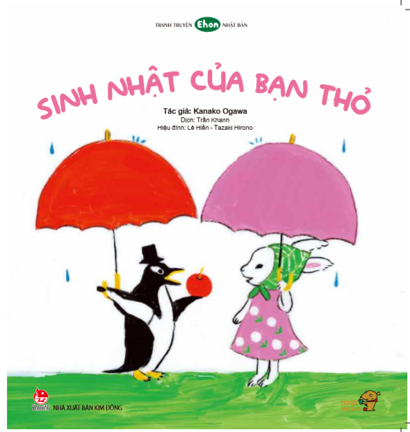 ehon - mọt sách mogu - sinh nhật của bạn thỏ (từ 1 - 6 tuổi)