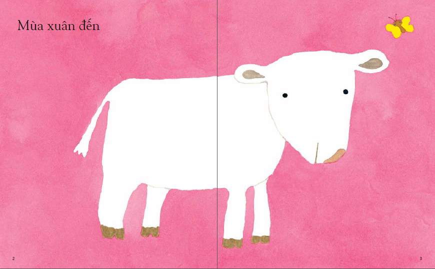 ehon - mùa xuân của bê con (từ 0 - 6 tuổi)