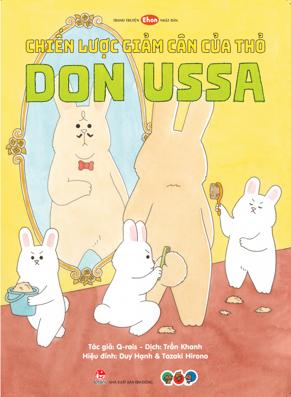ehon nhật bản - chiến lược giảm cân của thỏ don ussa (dành cho trẻ từ 3 tuổi trở lên)
