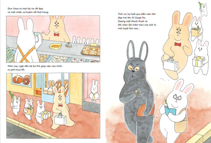 ehon nhật bản - chiến lược giảm cân của thỏ don ussa (dành cho trẻ từ 3 tuổi trở lên)