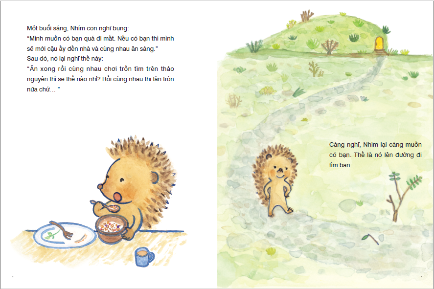 ehon nhật bản - chuyện của nhím con