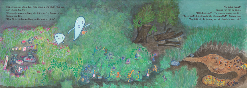 ehon nhật bản - chuyện của sakupi và taropo: bé ma giúp mẹ