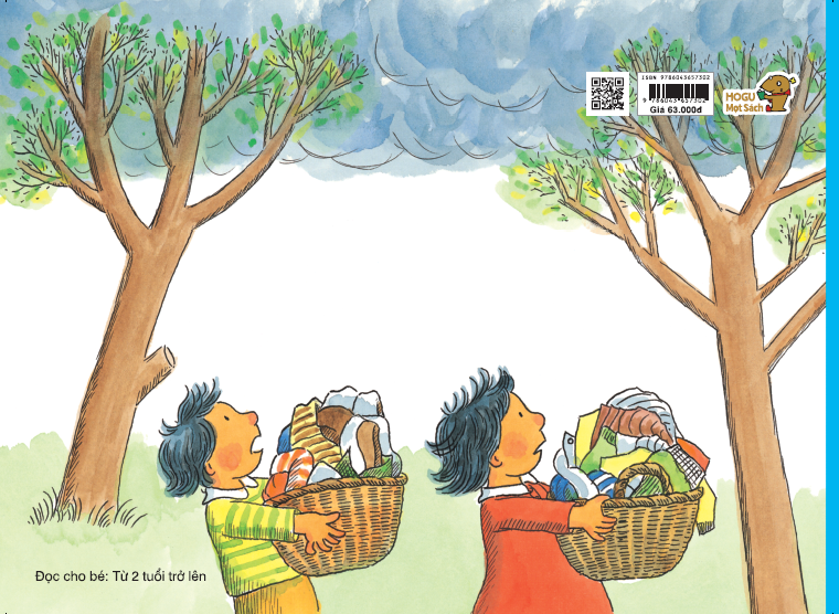 ehon nhật bản - mẹ giặt đồ ngày mây