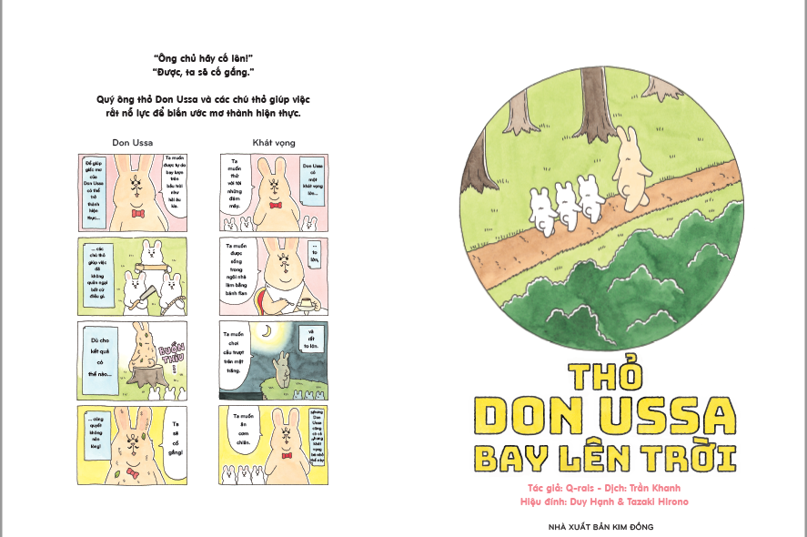 ehon nhật bản - thỏ don ussa bay lên trời (dành cho trẻ từ 3 tuổi trở lên)