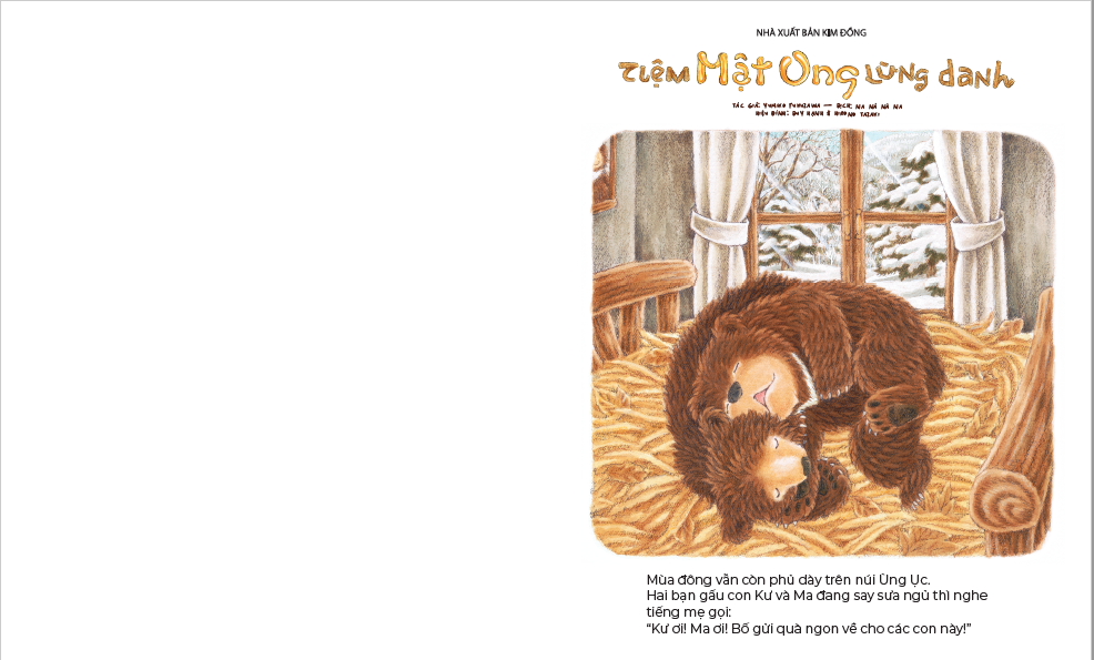 ehon nhật bản - tiệm mật ong lừng danh