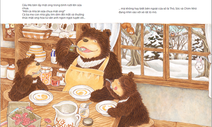 ehon nhật bản - tiệm mật ong lừng danh