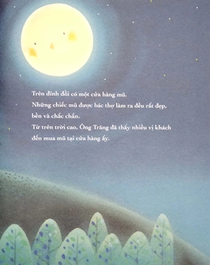 ehon nhật bản - tranh truyện chiếc mũ của ông trăng