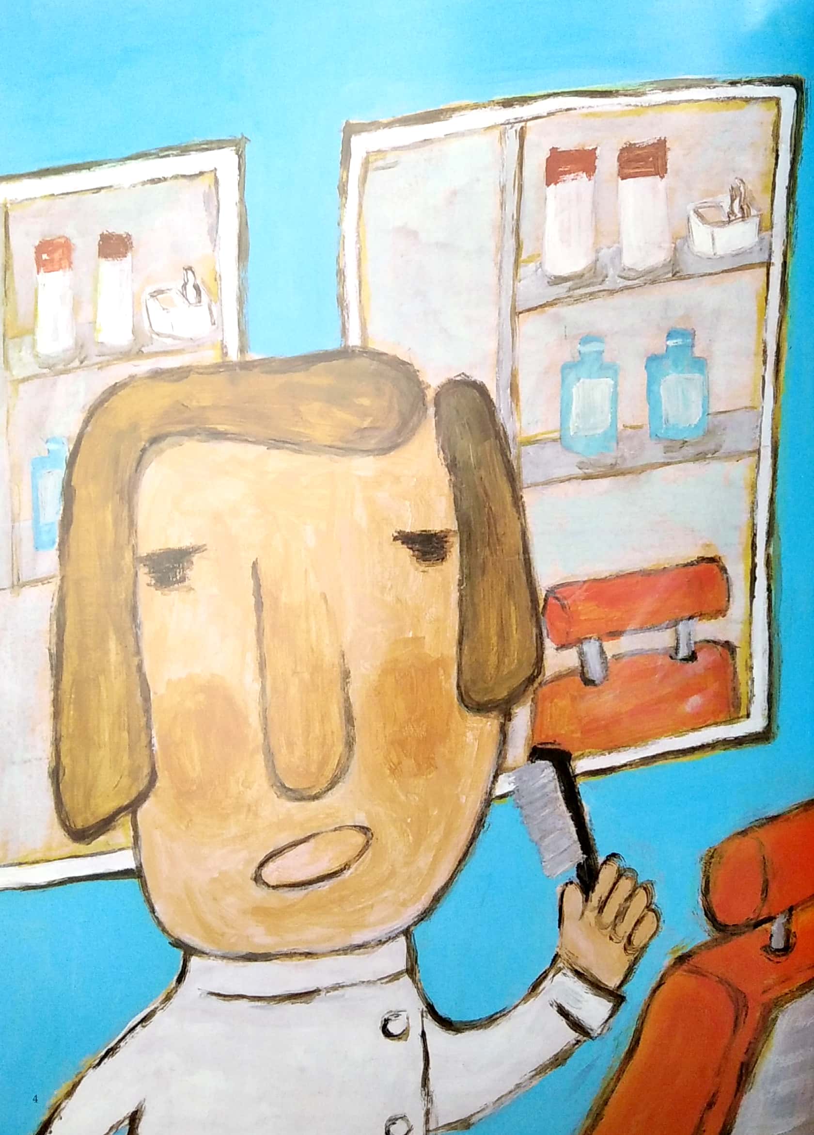 ehon nhật bản - tranh truyện chú thợ cắt tóc xoẹt xoẹt