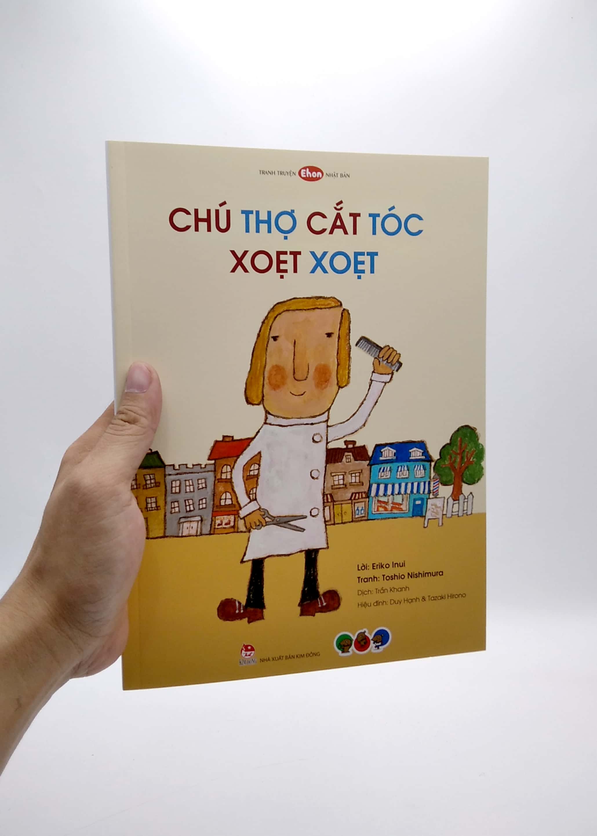 ehon nhật bản - tranh truyện chú thợ cắt tóc xoẹt xoẹt