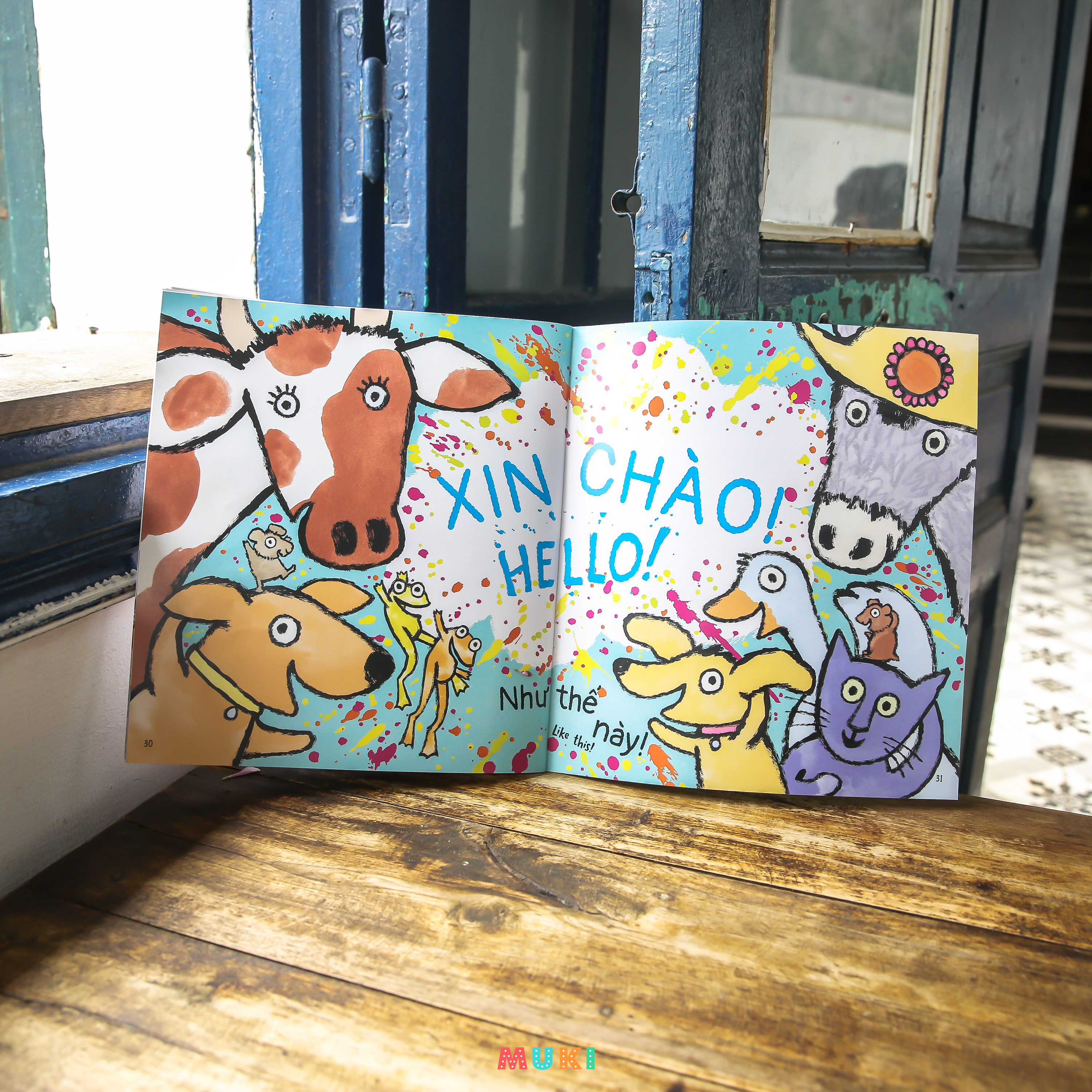 ehon song ngữ anh - việt - chào như thế này! - say hello like this! (từ 1 - 6 tuổi)