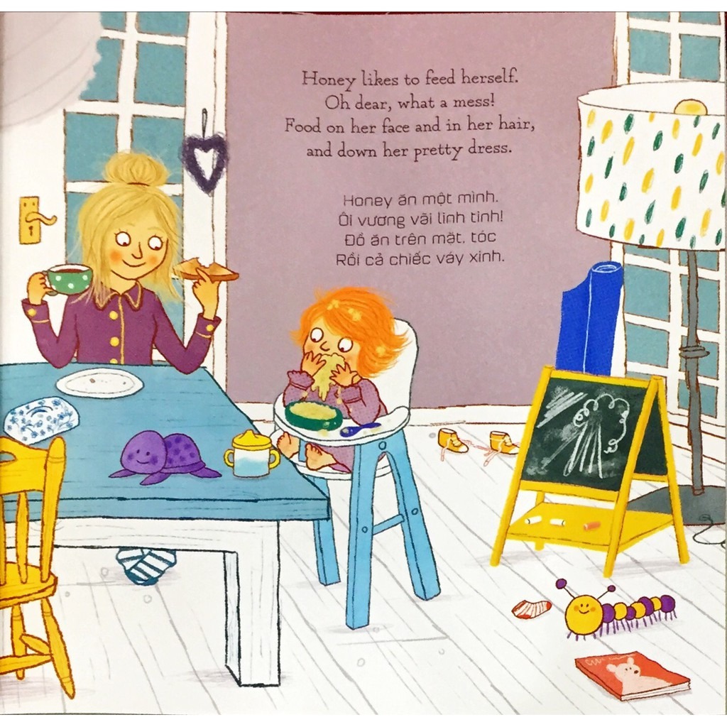 ehon song ngữ - những em bé đói ngấu - hungry babies (từ 2 tuổi)