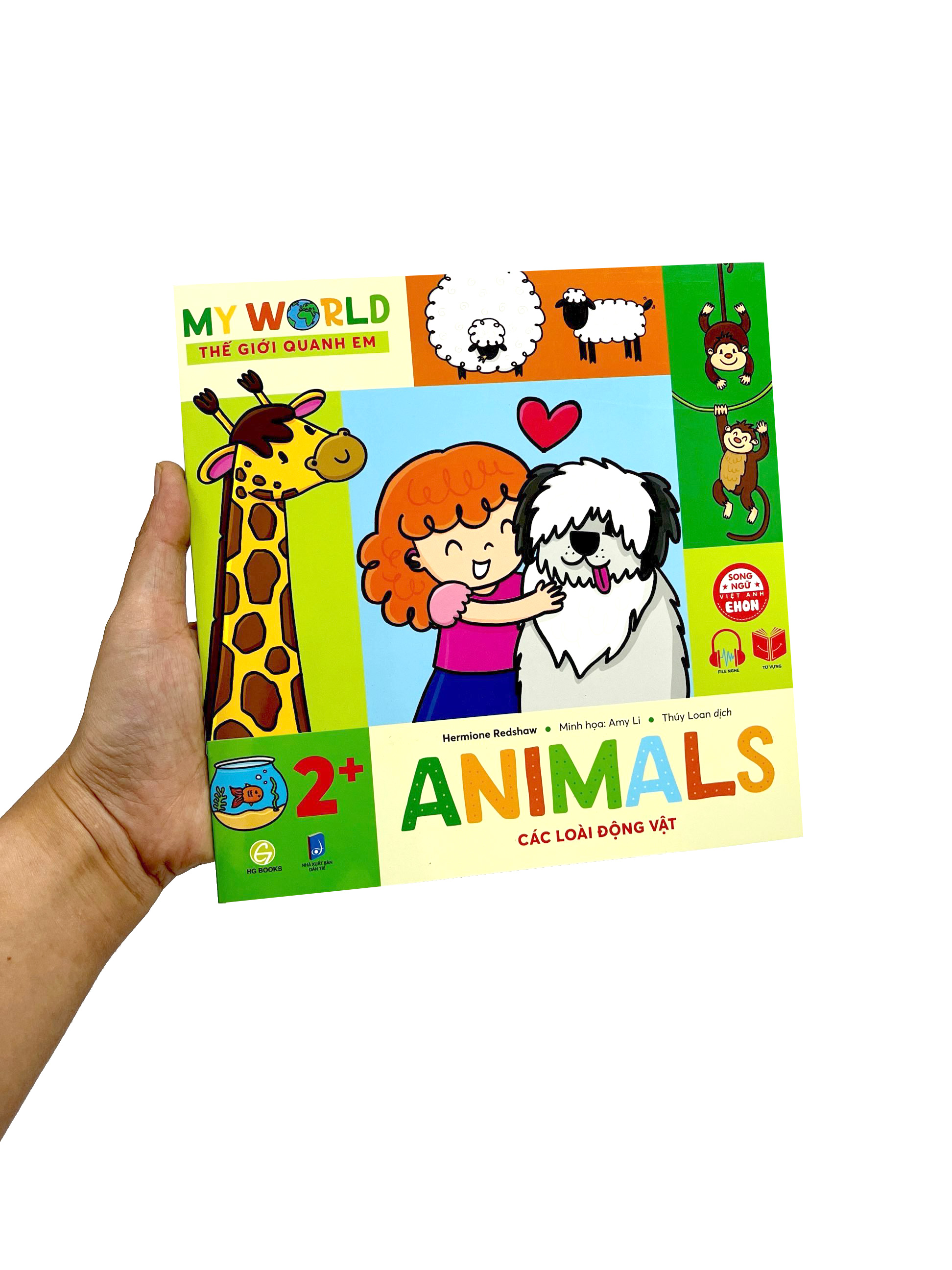 ehon song ngữ việt-anh - my world - thế giới quanh em - animals - các loài động vật