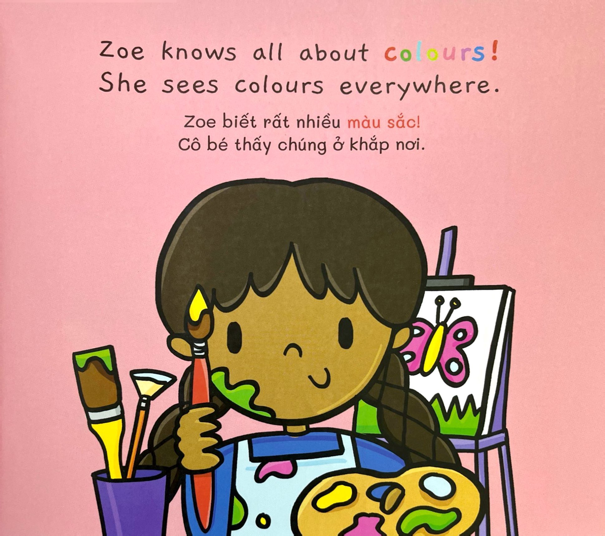 ehon song ngữ việt-anh - my world - thế giới quanh em - colours - sắc màu rực rỡ