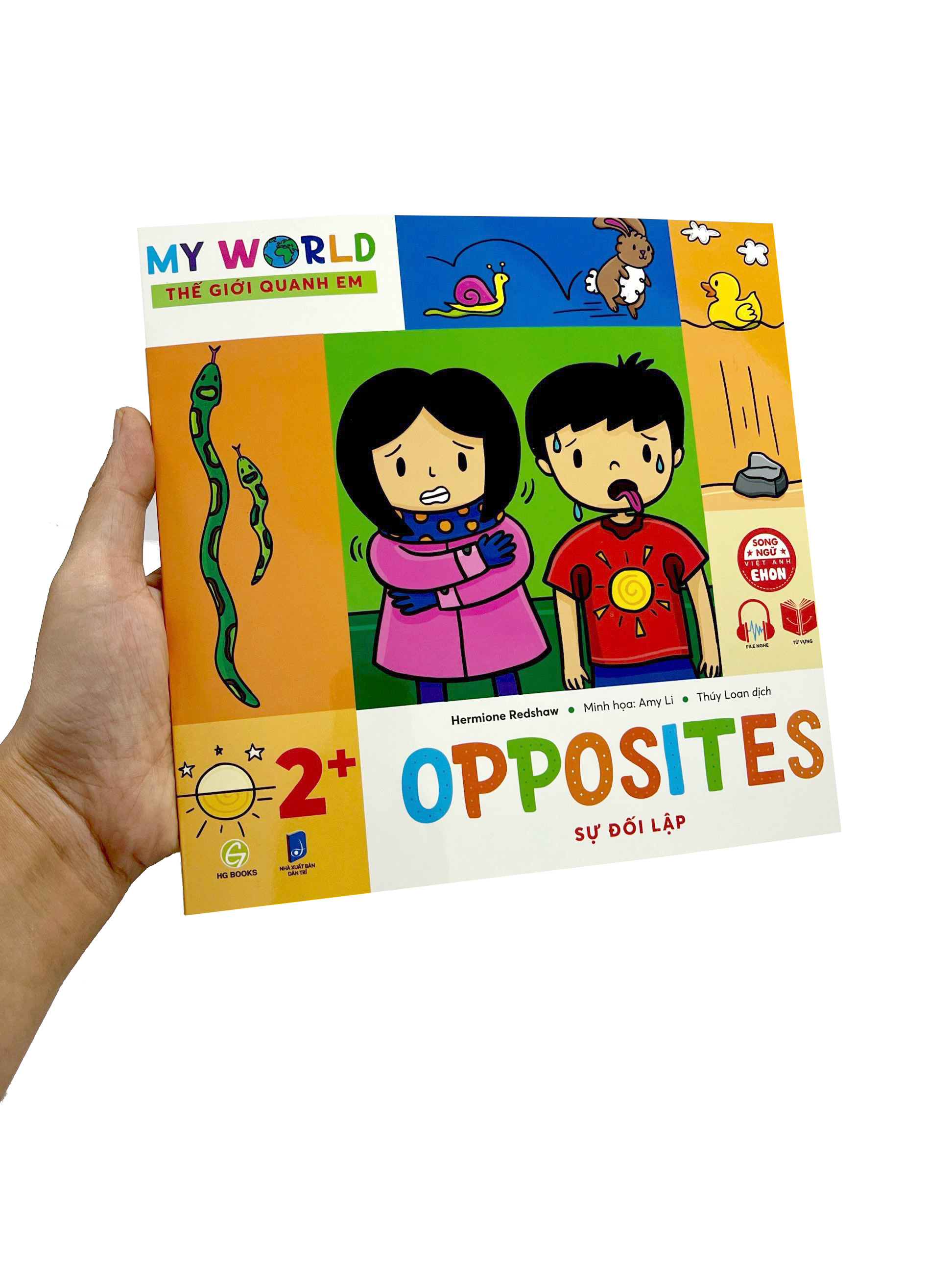 ehon song ngữ việt-anh - my world - thế giới quanh em - opposites - sự đối lập