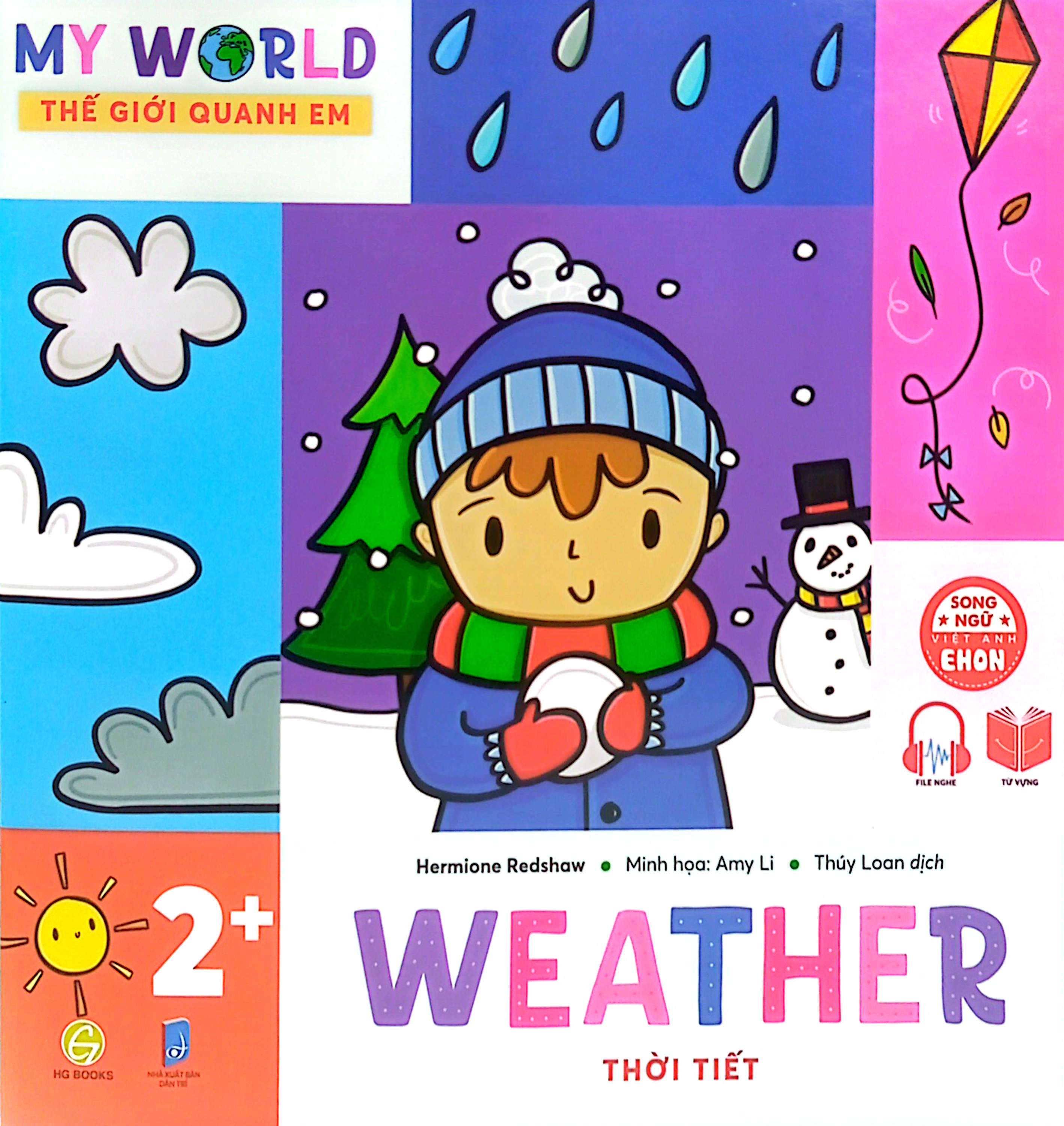 ehon song ngữ việt-anh - my world - thế giới quanh em - weather - thời tiết