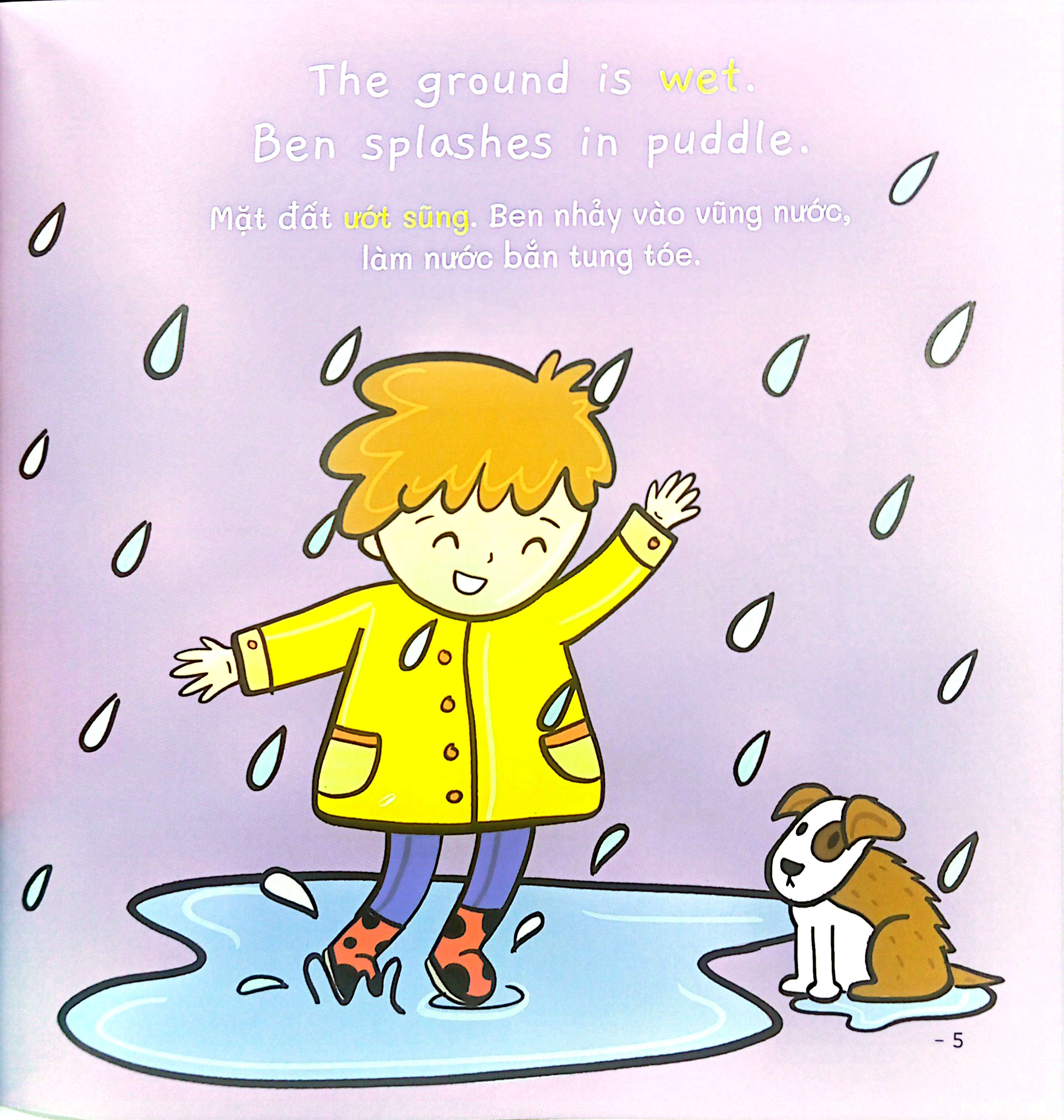 ehon song ngữ việt-anh - my world - thế giới quanh em - weather - thời tiết