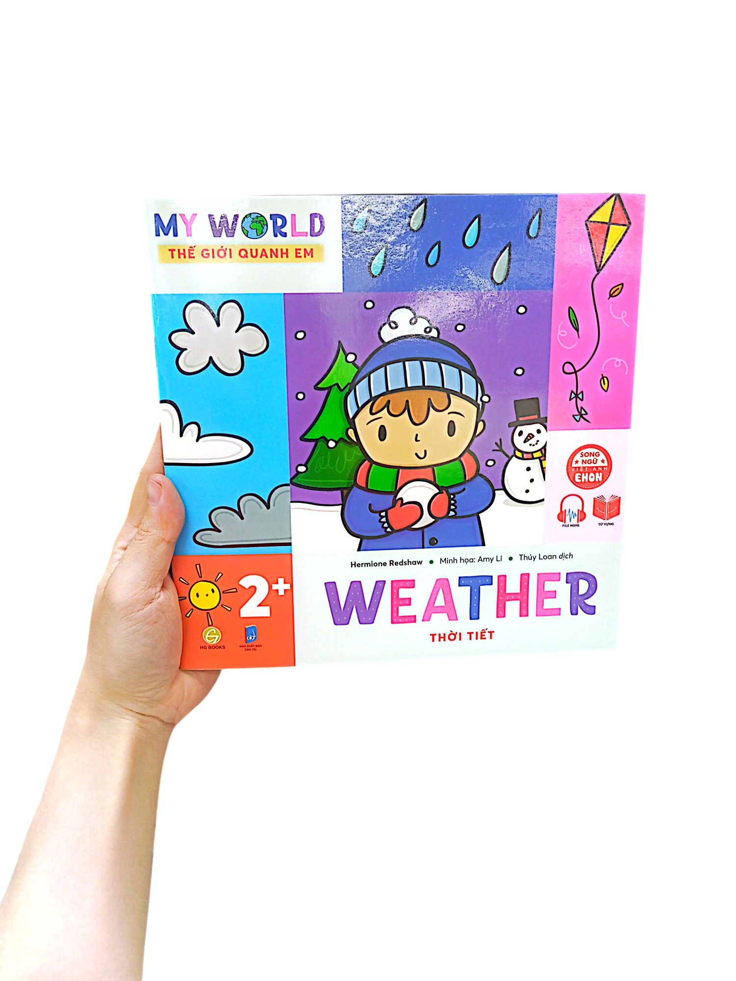ehon song ngữ việt-anh - my world - thế giới quanh em - weather - thời tiết
