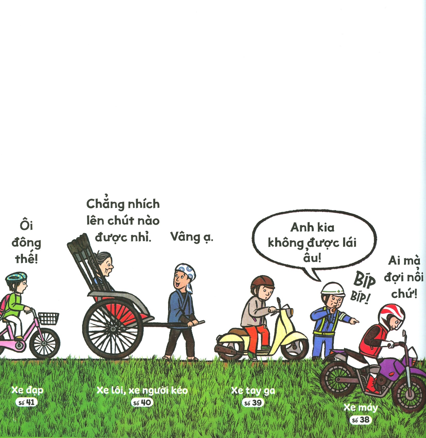 ehon thông minh cho trẻ mẫu giáo: kẹt xe lâu quá vậy?