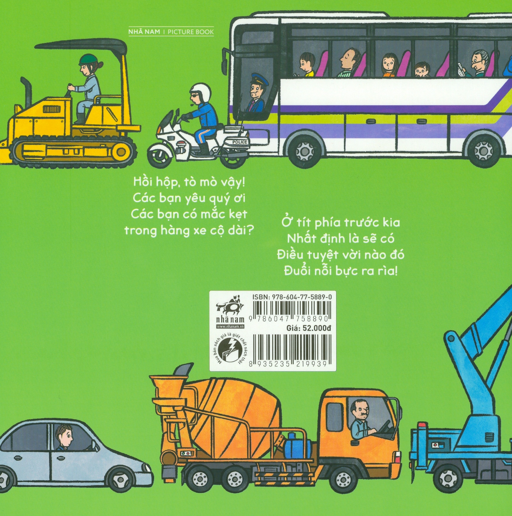 ehon thông minh cho trẻ mẫu giáo: kẹt xe lâu quá vậy?