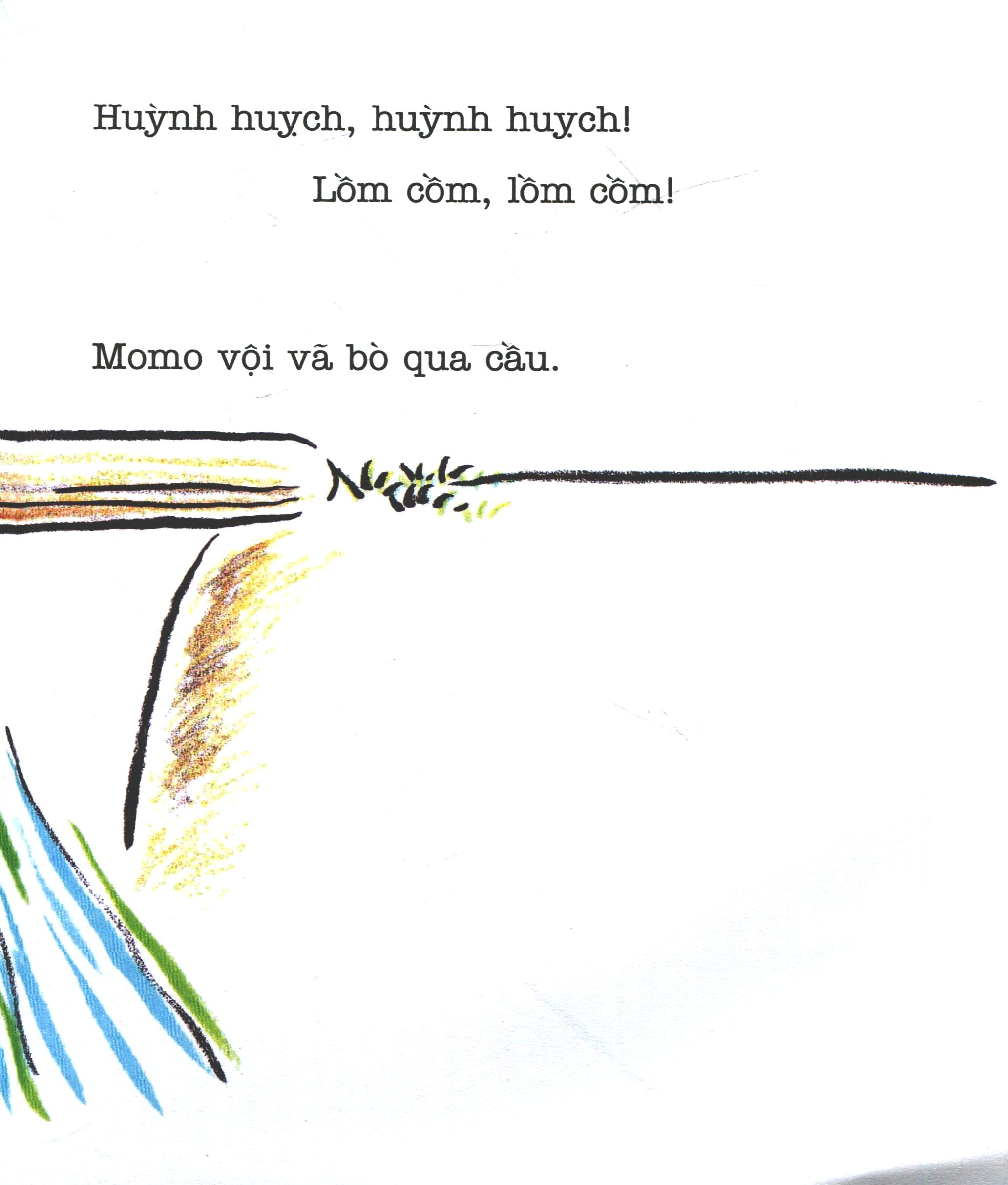 ehon thực phẩm cho tâm hồn - chơi cùng momo chú bé quả đào - momo đi đâu vội thế? (tái bản 2023)