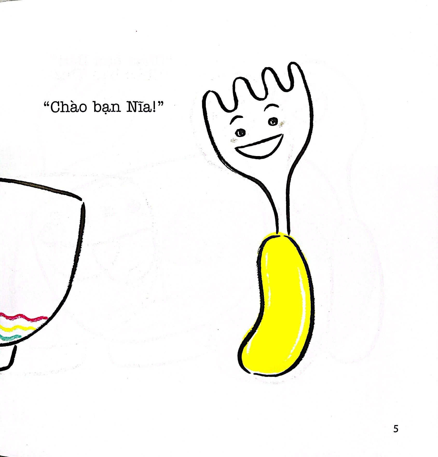 ehon thực phẩm tâm hồn cho bé - niềm vui mỗi ngày - bát xinh vui vẻ