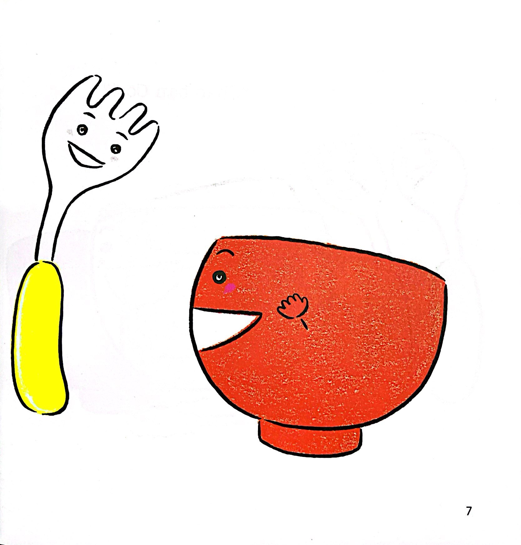 ehon thực phẩm tâm hồn cho bé - niềm vui mỗi ngày - bát xinh vui vẻ