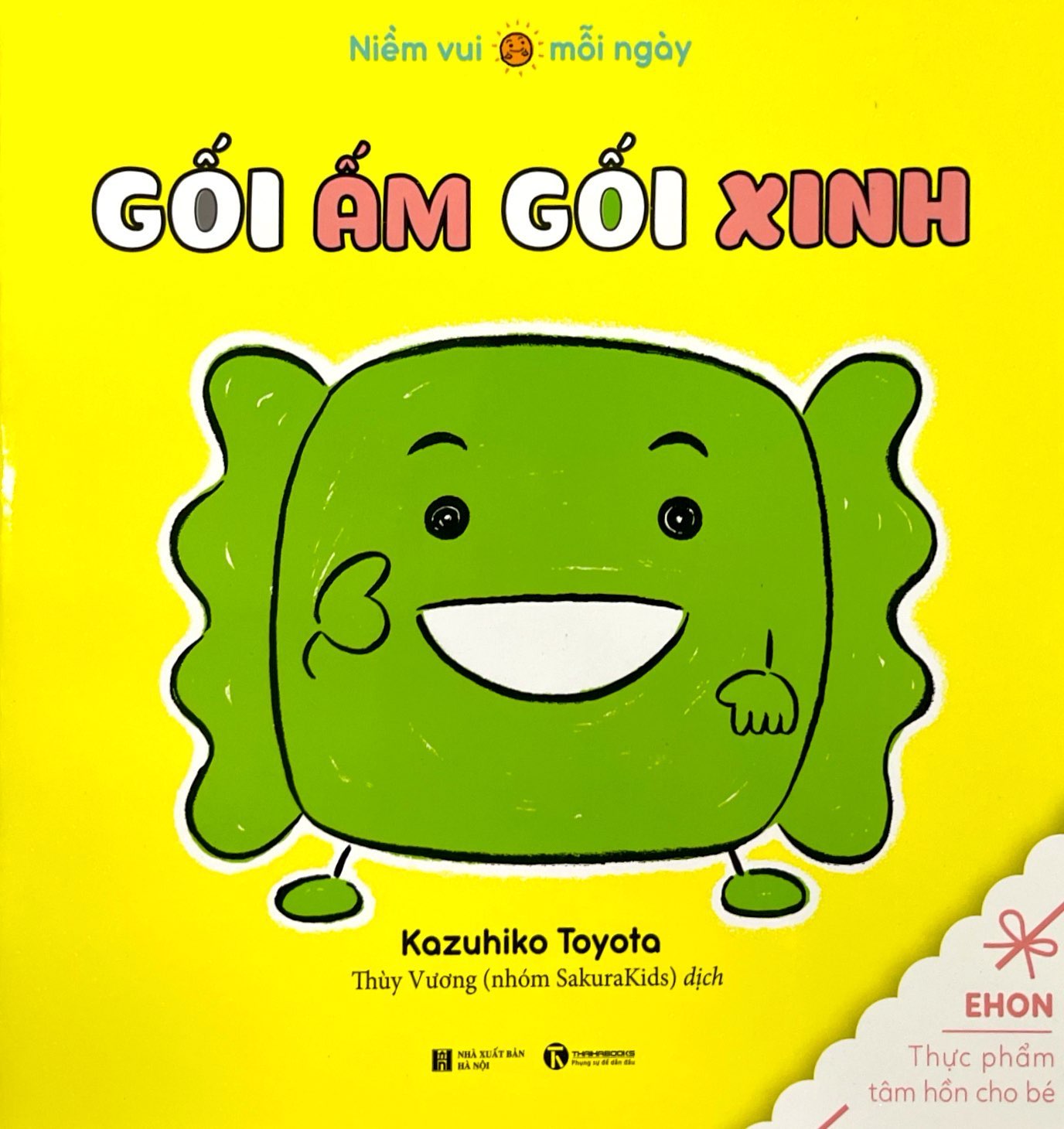 ehon thực phẩm tâm hồn cho bé - niềm vui mỗi ngày - gối ấm gối xinh