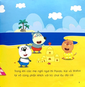 ehon wolfoo - ai đánh cắp lâu đài cát của tớ