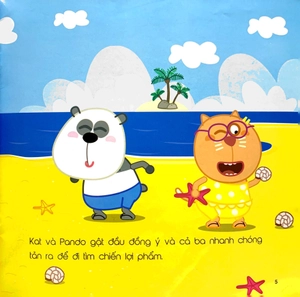 ehon wolfoo - ai đánh cắp lâu đài cát của tớ