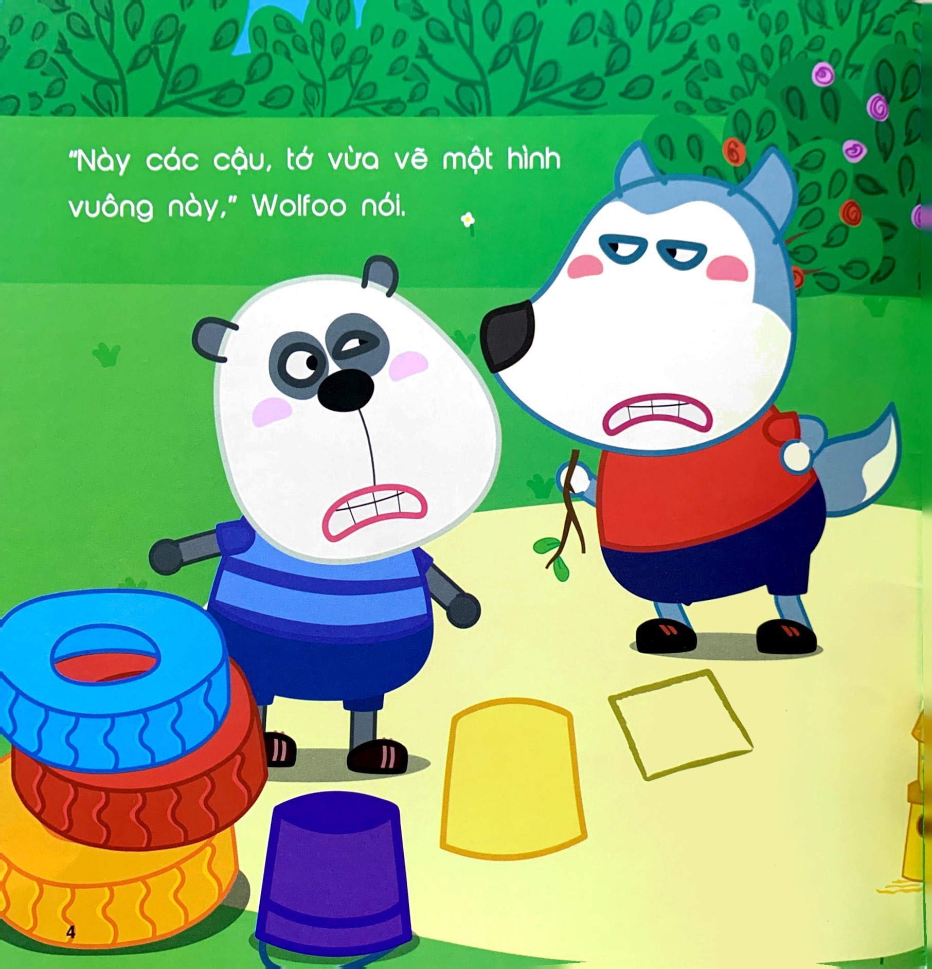 ehon wolfoo - ngoài sân chơi vui mê tơi