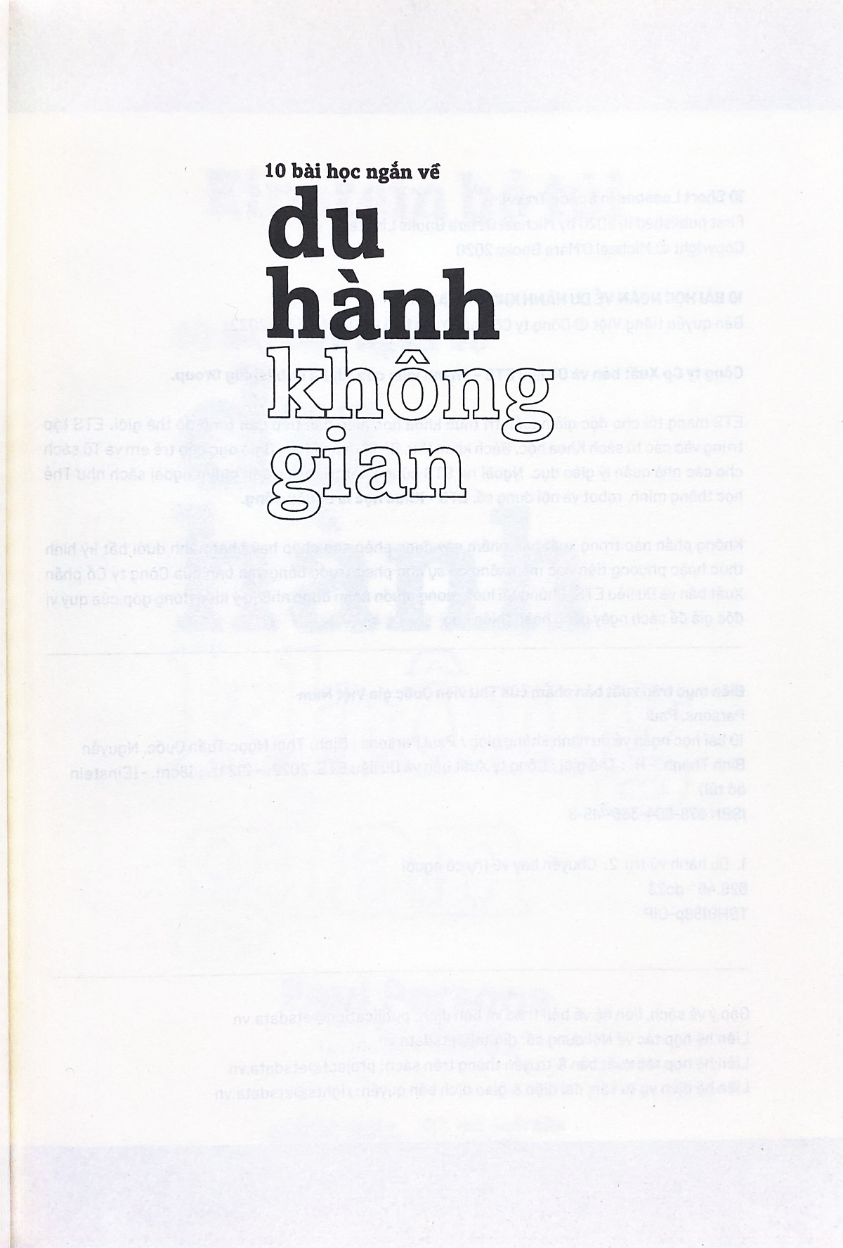 Einstein Bỏ Túi - 10 Bài Học Ngắn Về: Du Hành Không Gian