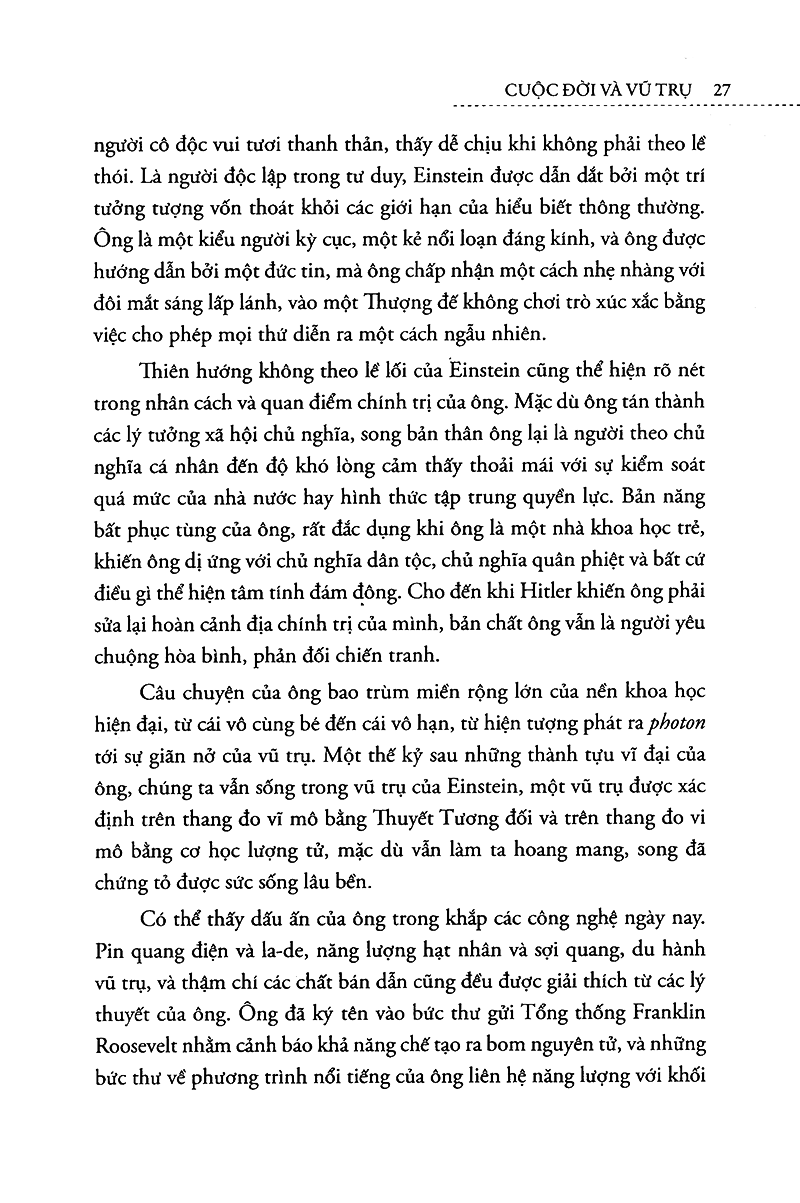 einstein cuộc đời và vũ trụ (tái bản 2022)