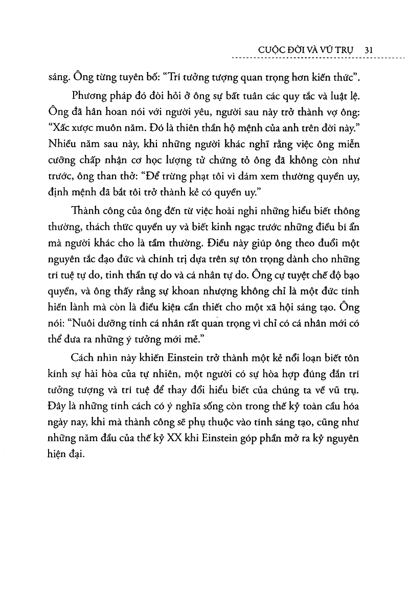 einstein cuộc đời và vũ trụ (tái bản 2022)