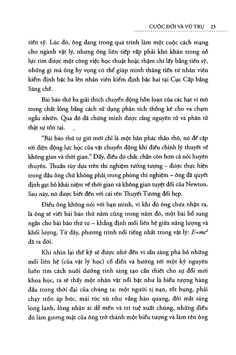 einstein cuộc đời và vũ trụ (tái bản 2022)