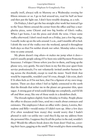 eleanor oliphant is completely fine