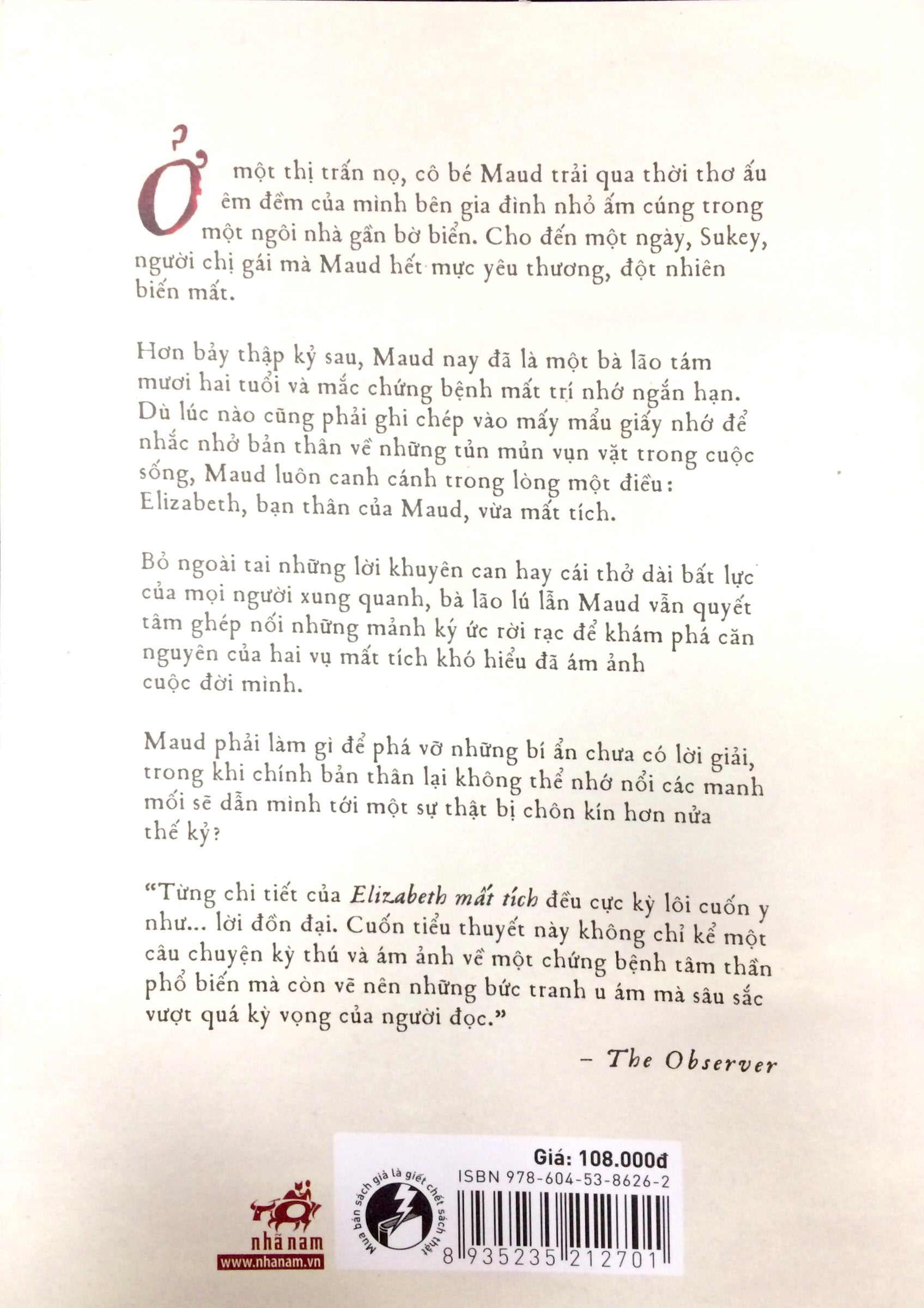 elizabeth mất tích