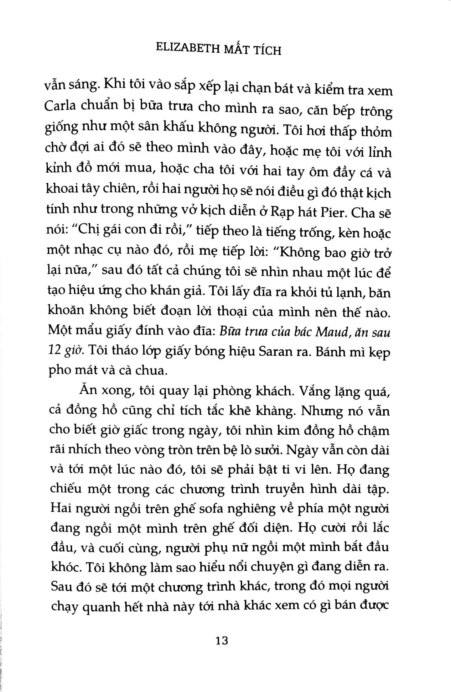 elizabeth mất tích