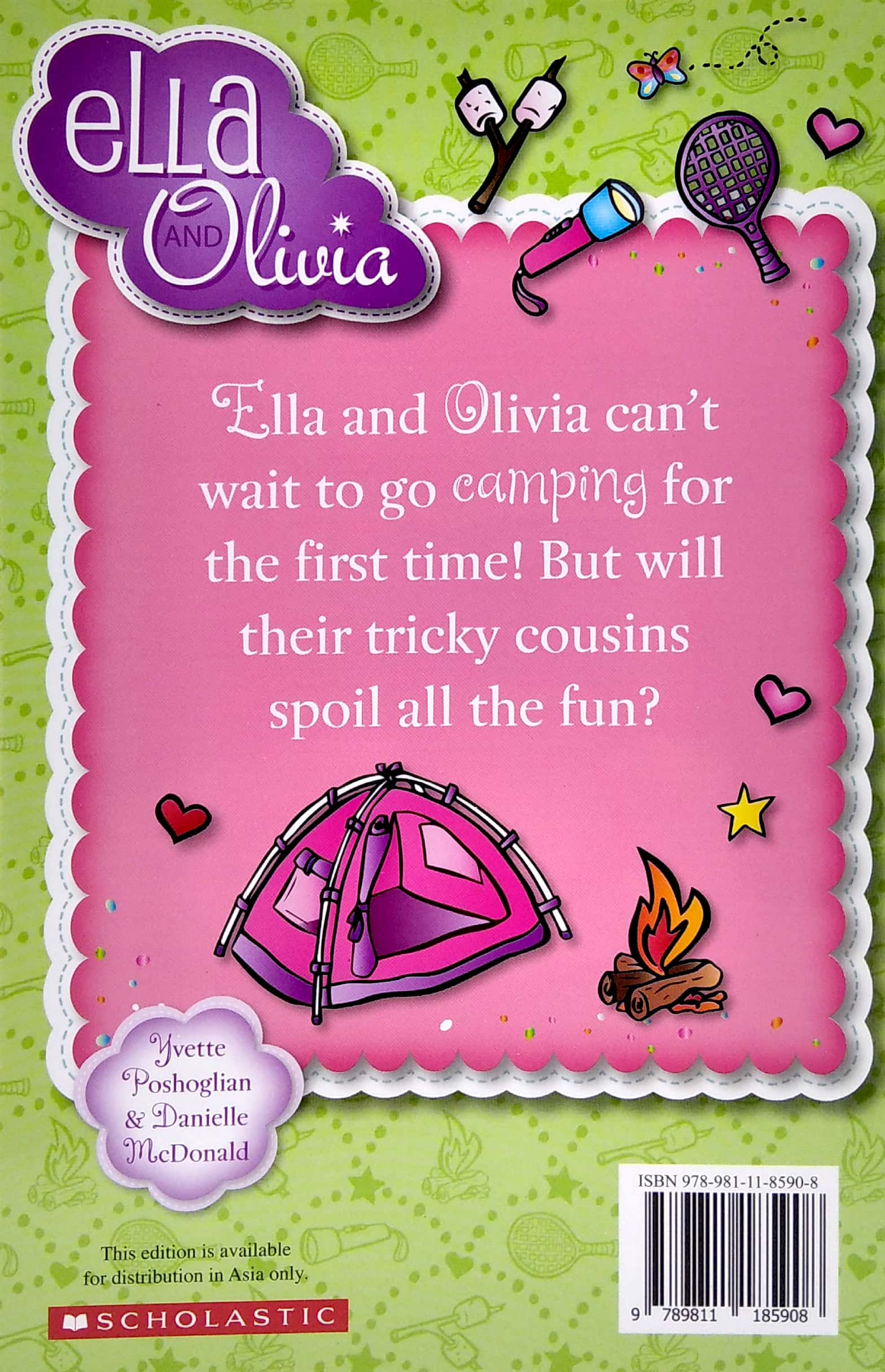 ella and olivia: happy campers