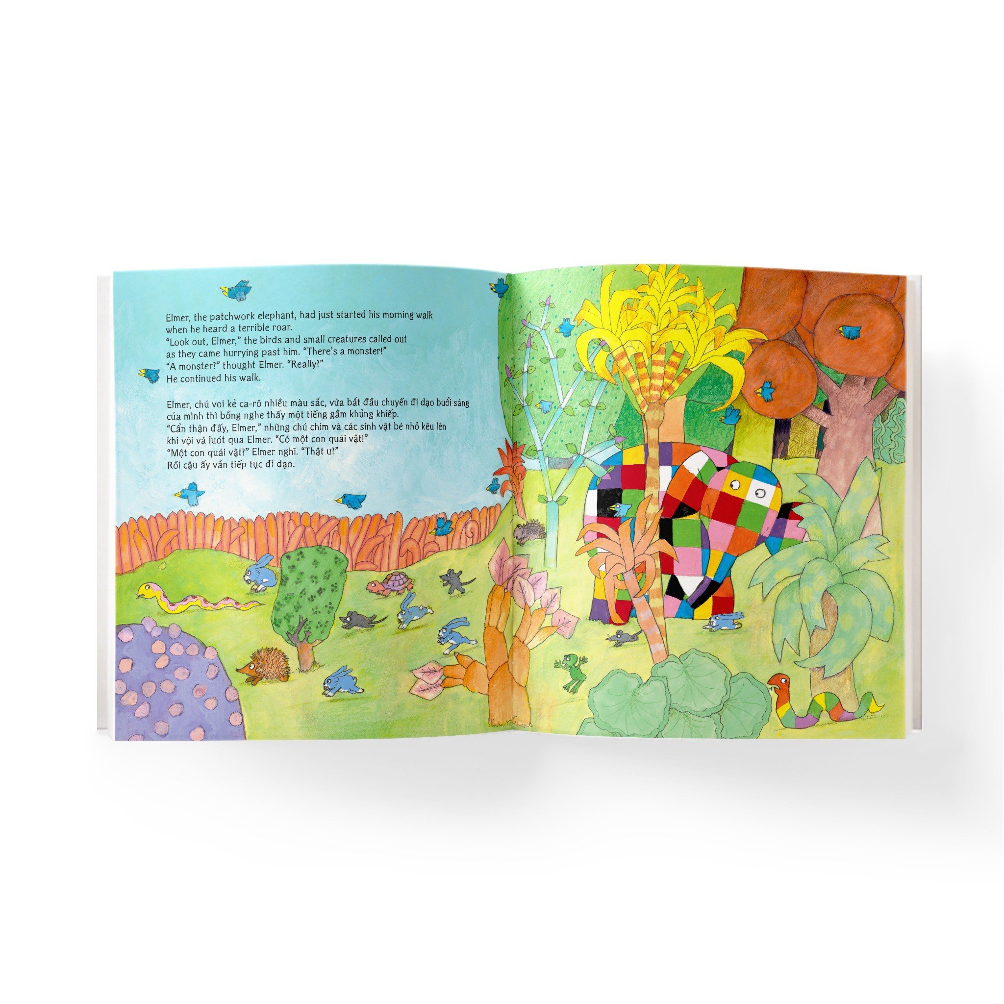 elmer and the monster - elmer và quái vật - song ngữ anh-việt