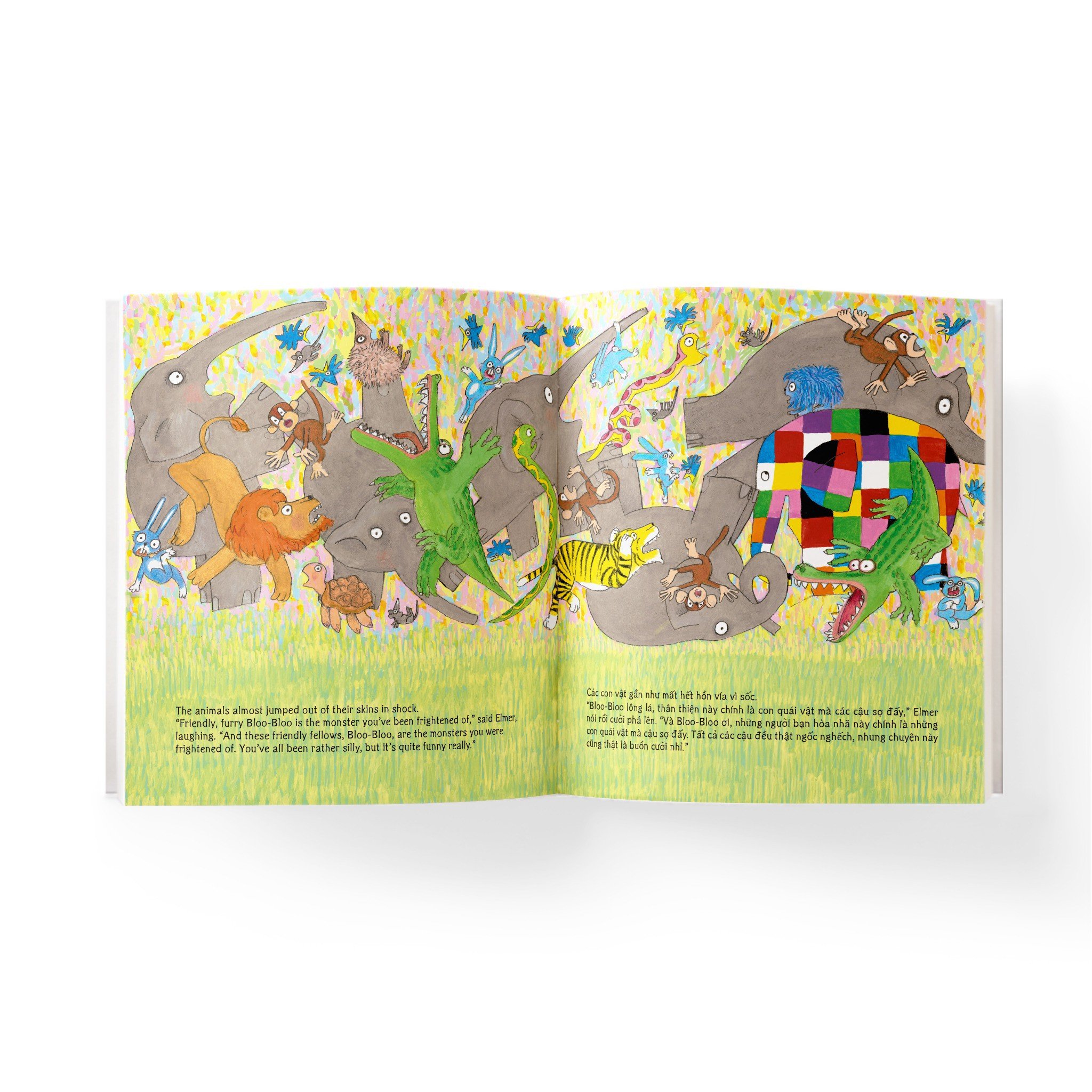 elmer and the monster - elmer và quái vật - song ngữ anh-việt