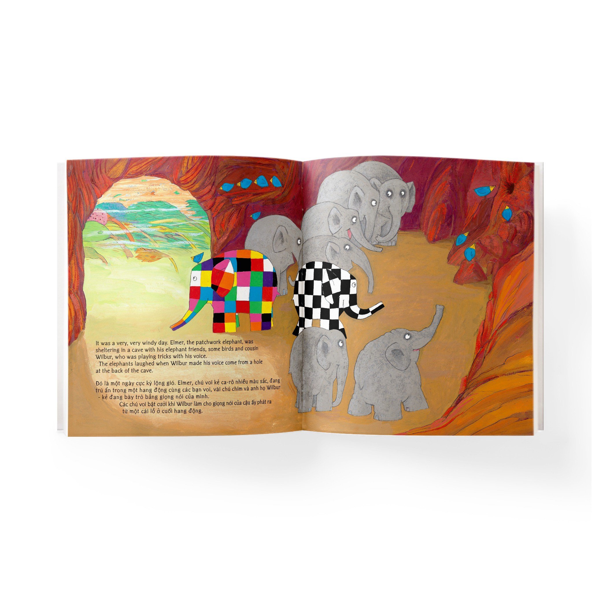 elmer and the wind - elmer và ngày gió lớn - song ngữ anh-việt