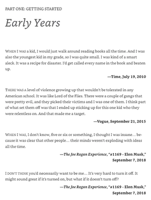 elon musk - in his own words