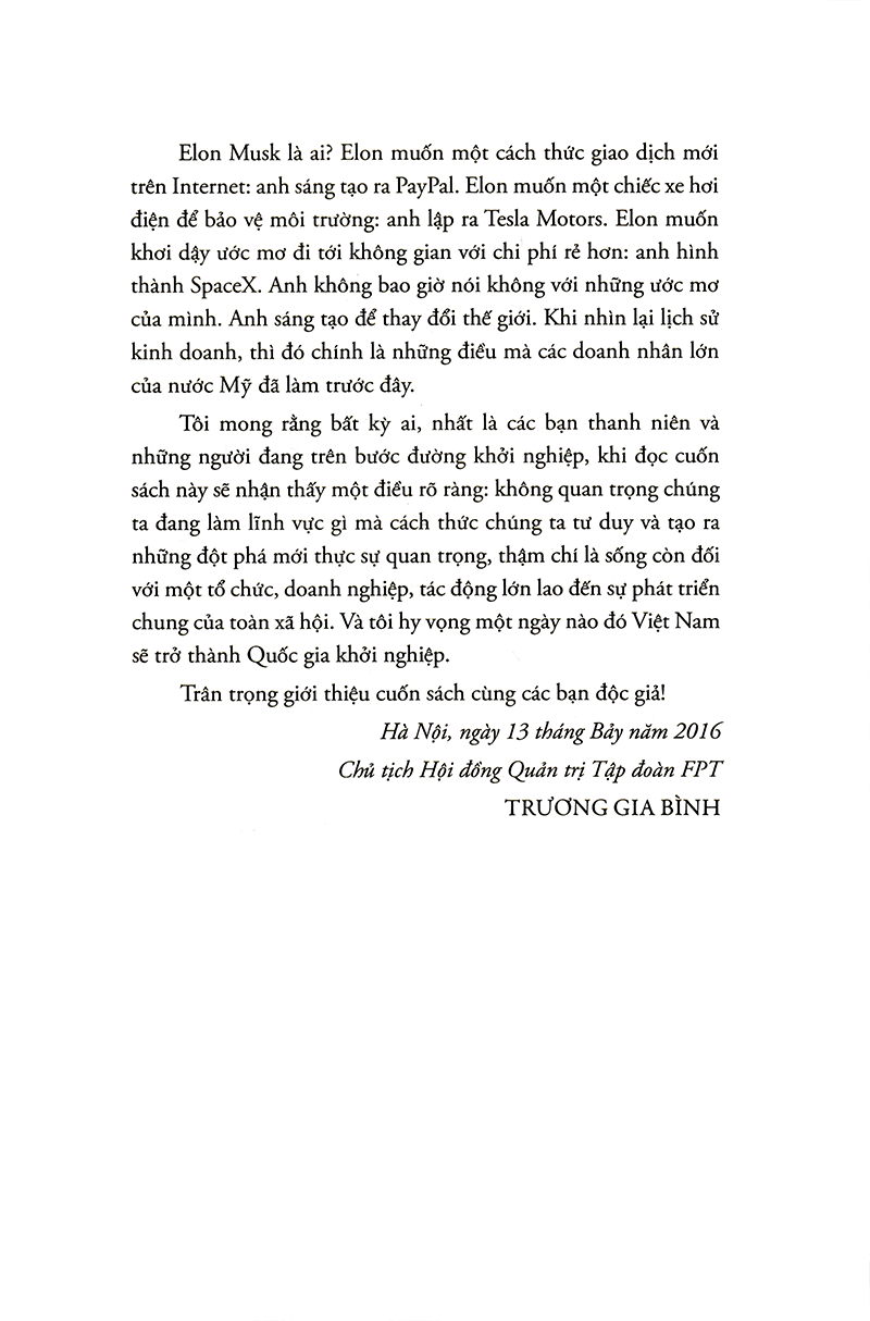 elon musk - tesla, spacex và sứ mệnh tìm kiếm một tương lai ngoài sức tưởng tượng - bìa cứng (tái bản 2023)
